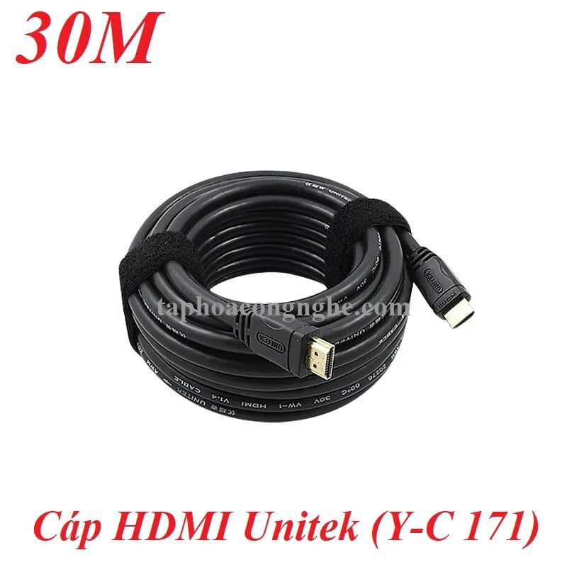 Unitek 98829 Y-C171 4k chuẩn 1.4 30M Ultra HD Màu Đen Cáp HDMI có IC khuếch đại chống nhiễu 30098829